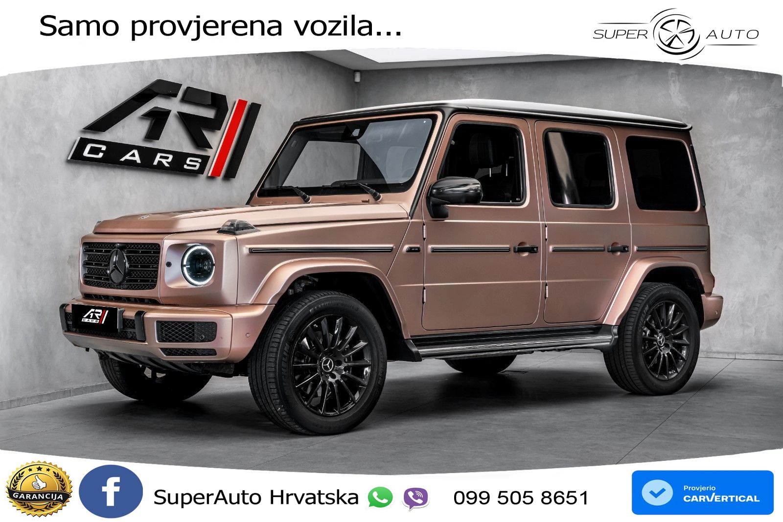 Mercedes G 500 Long V8 (422 KS) 4MATIC 9G-TRONIC LED+GR SJED+ACC