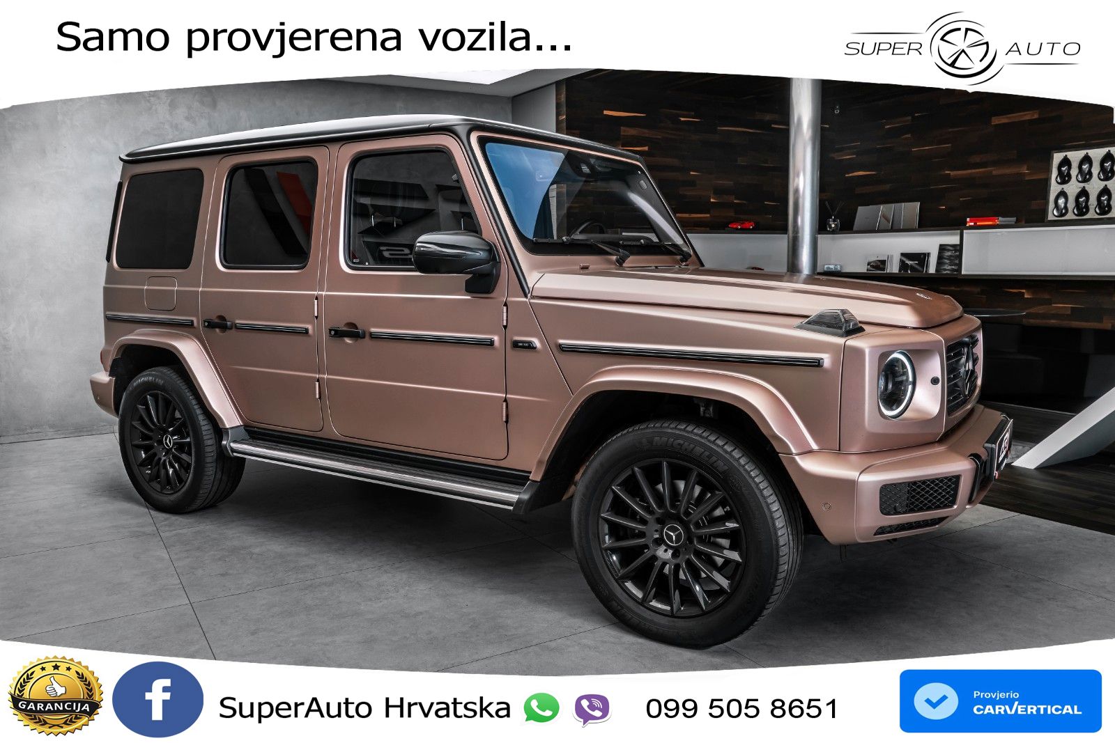 Mercedes G 500 Long V8 (422 KS) 4MATIC 9G-TRONIC LED+GR SJED+ACC