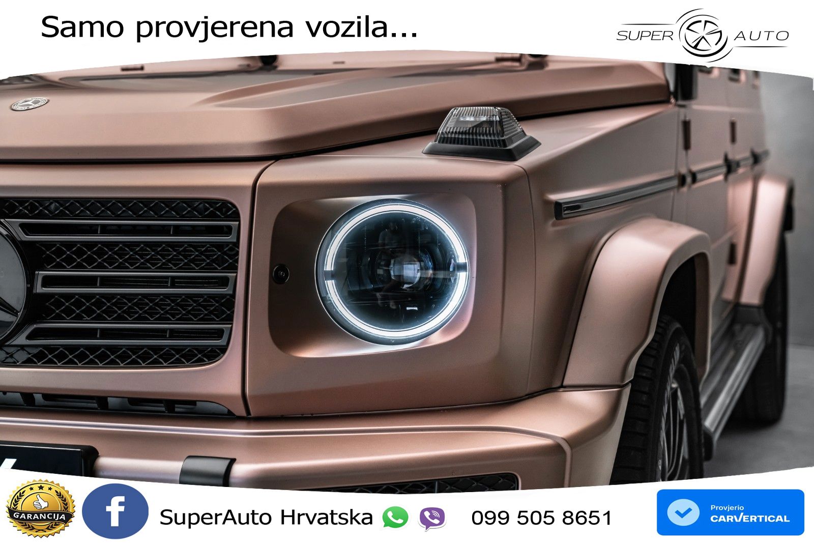 Mercedes G 500 Long V8 (422 KS) 4MATIC 9G-TRONIC LED+GR SJED+ACC