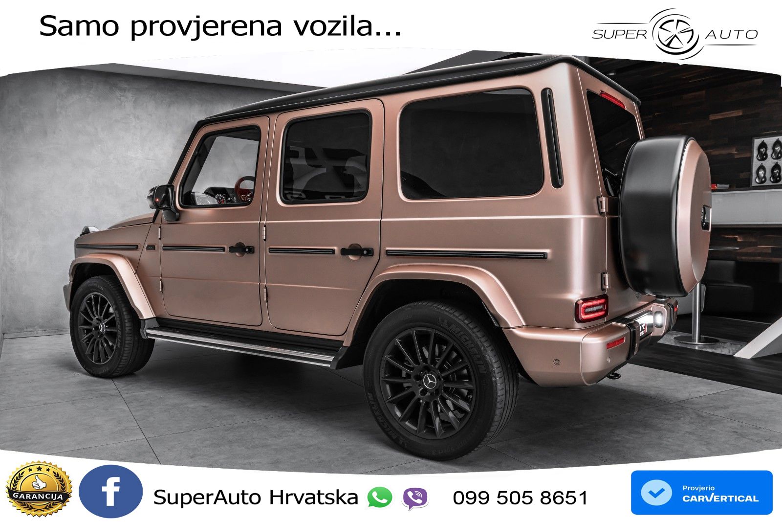 Mercedes G 500 Long V8 (422 KS) 4MATIC 9G-TRONIC LED+GR SJED+ACC