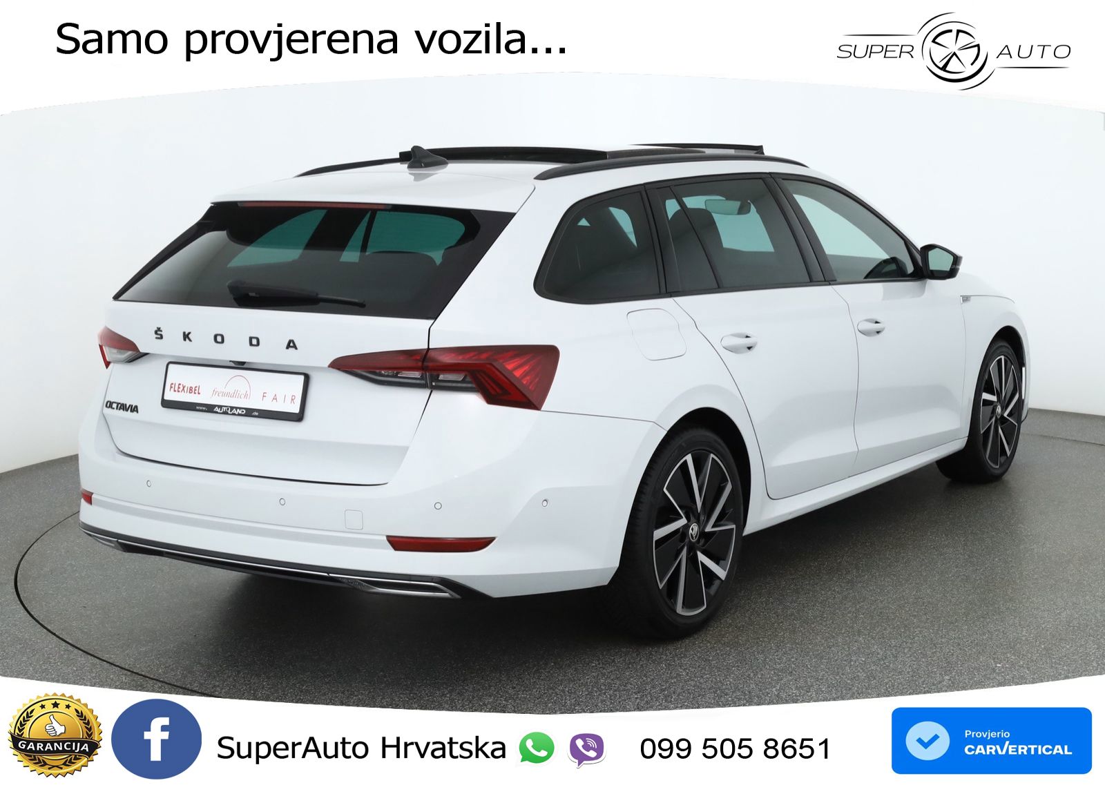 Škoda Octavia Combi 2.0 TDI (150 KS) 4x4 DSG SportLine LED+GR SJED+ACC