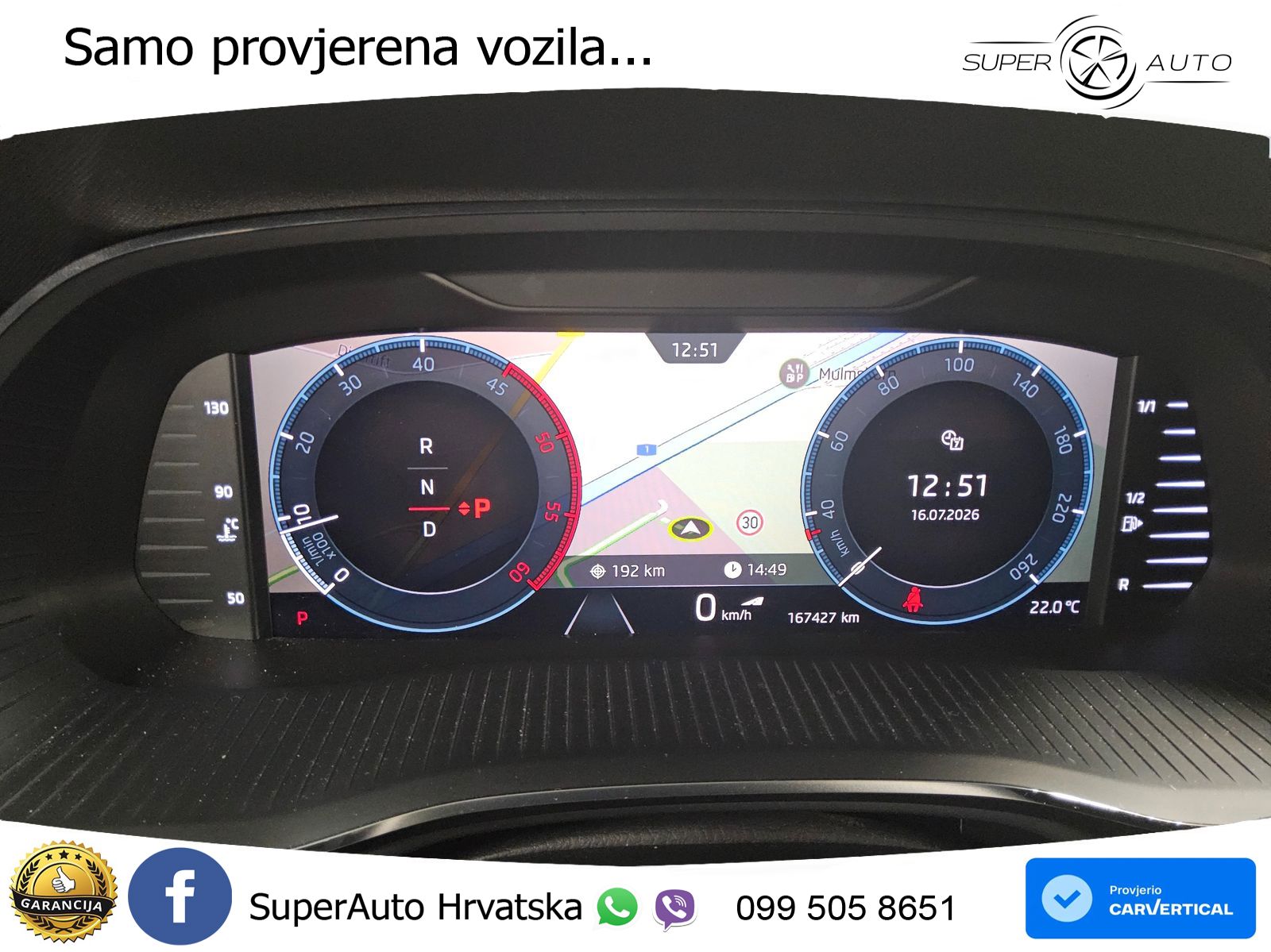 Škoda Octavia Combi 2.0 TDI (150 KS) DSG SportLine LED+GR SJED+ACC