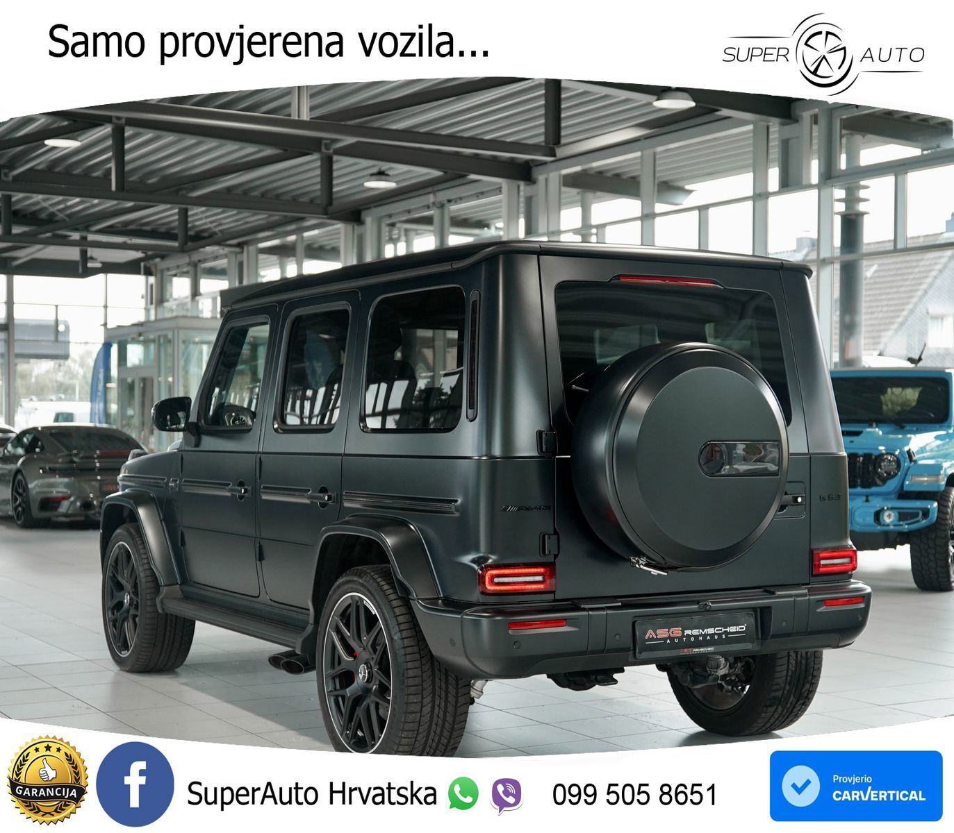 Mercedes AMG G 63 Long V8 (585 KS) 4MATIC 9G-TRONIC AMG SPEEDSHIFT TCT LED+GR SJED+ACC