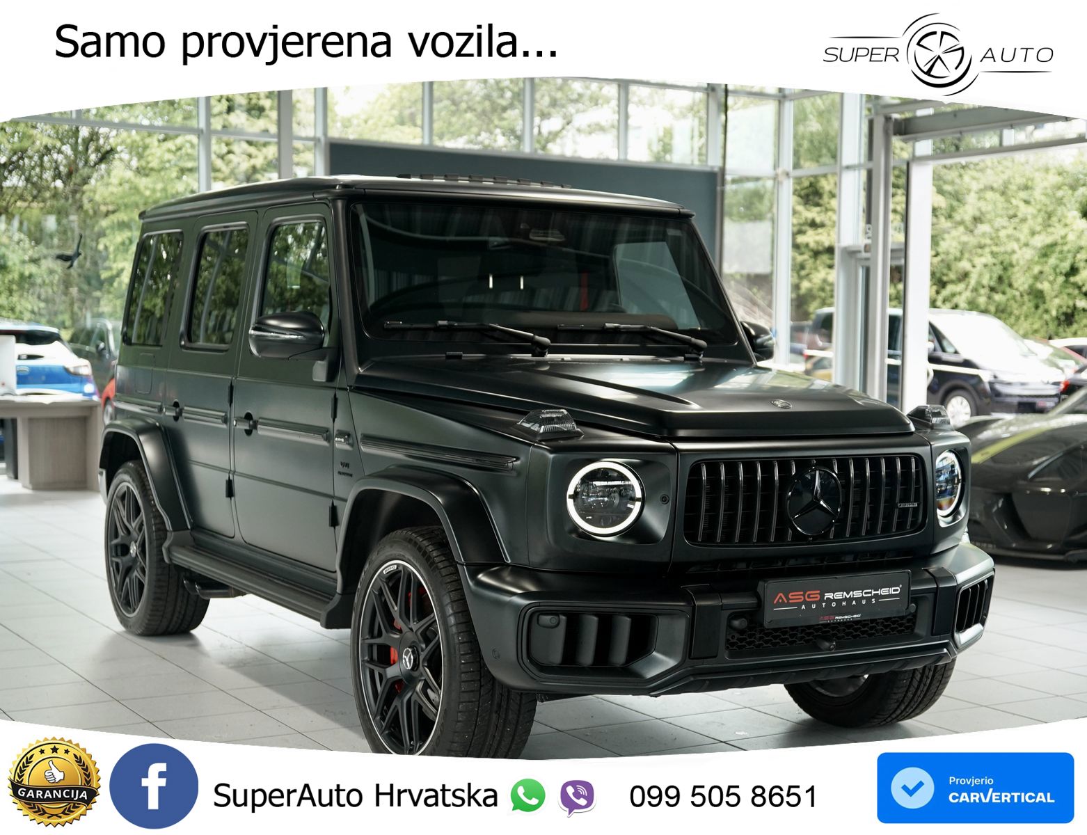 Mercedes AMG G 63 Long V8 (585 KS) 4MATIC 9G-TRONIC AMG SPEEDSHIFT TCT LED+GR SJED+ACC