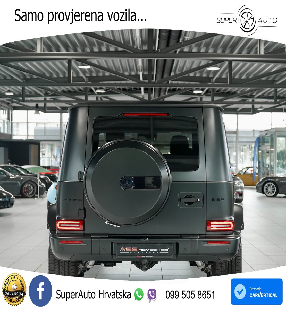 Mercedes AMG G 63 Long V8 (585 KS) 4MATIC 9G-TRONIC AMG SPEEDSHIFT TCT LED+GR SJED+ACC
