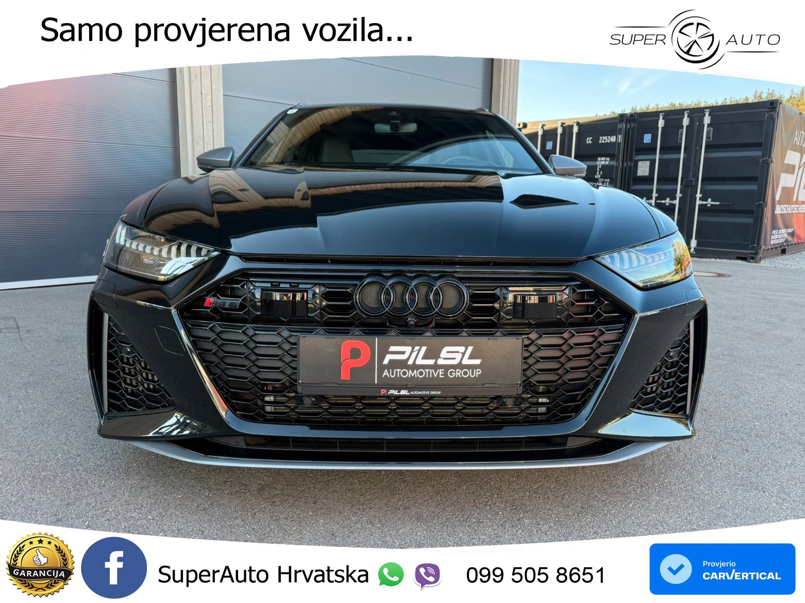 Audi RS6 Avant 4.0 TFSI V8 performance (630 KS)  quattro tiptronic ZRAČNI+ACC+GR SJED+KAM+PANO