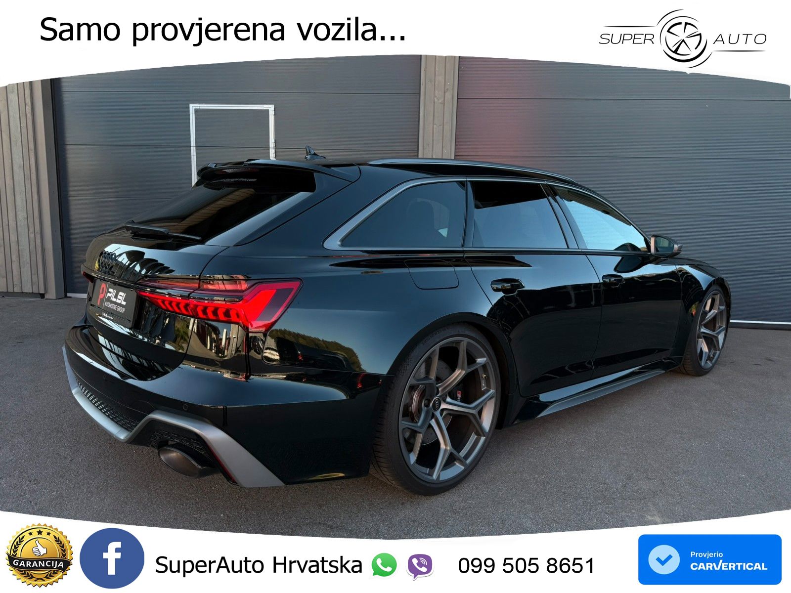 Audi RS6 Avant 4.0 TFSI V8 performance (630 KS)  quattro tiptronic ZRAČNI+ACC+GR SJED+KAM+PANO