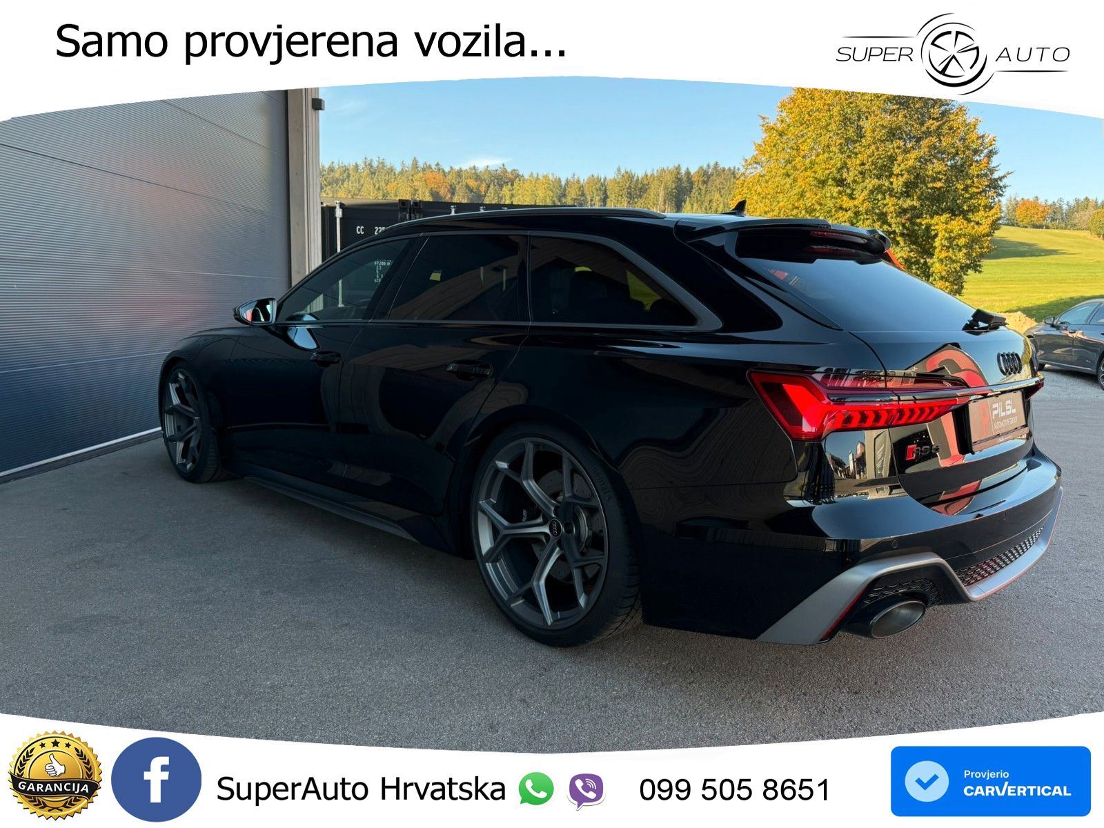 Audi RS6 Avant 4.0 TFSI V8 performance (630 KS)  quattro tiptronic ZRAČNI+ACC+GR SJED+KAM+PANO