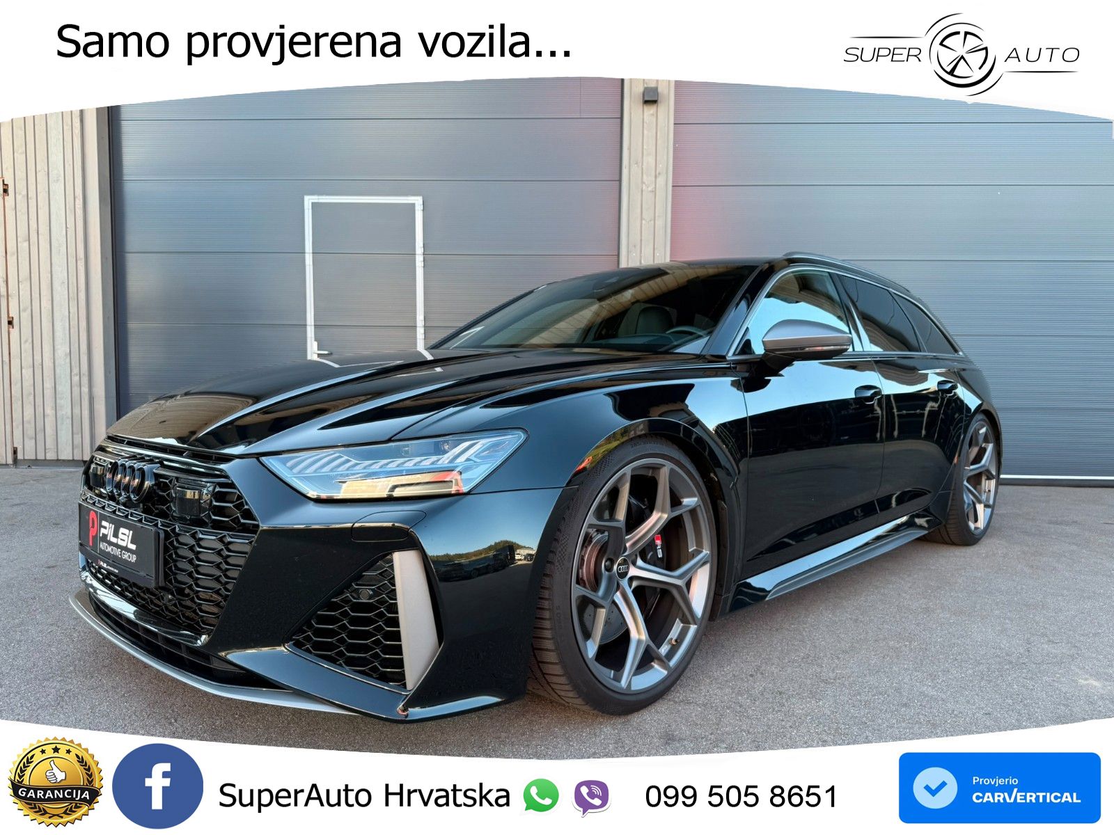 Audi RS6 Avant 4.0 TFSI V8 performance (630 KS)  quattro tiptronic ZRAČNI+ACC+GR SJED+KAM+PANO