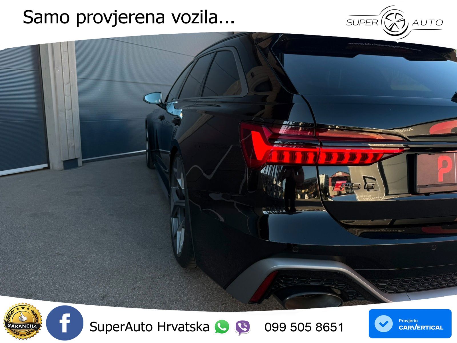 Audi RS6 Avant 4.0 TFSI V8 performance (630 KS)  quattro tiptronic ZRAČNI+ACC+GR SJED+KAM+PANO