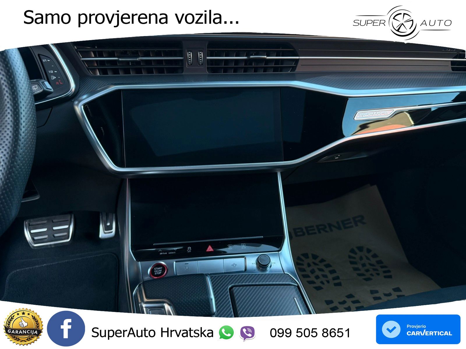 Audi RS6 Avant 4.0 TFSI V8 performance (630 KS)  quattro tiptronic ZRAČNI+ACC+GR SJED+KAM+PANO