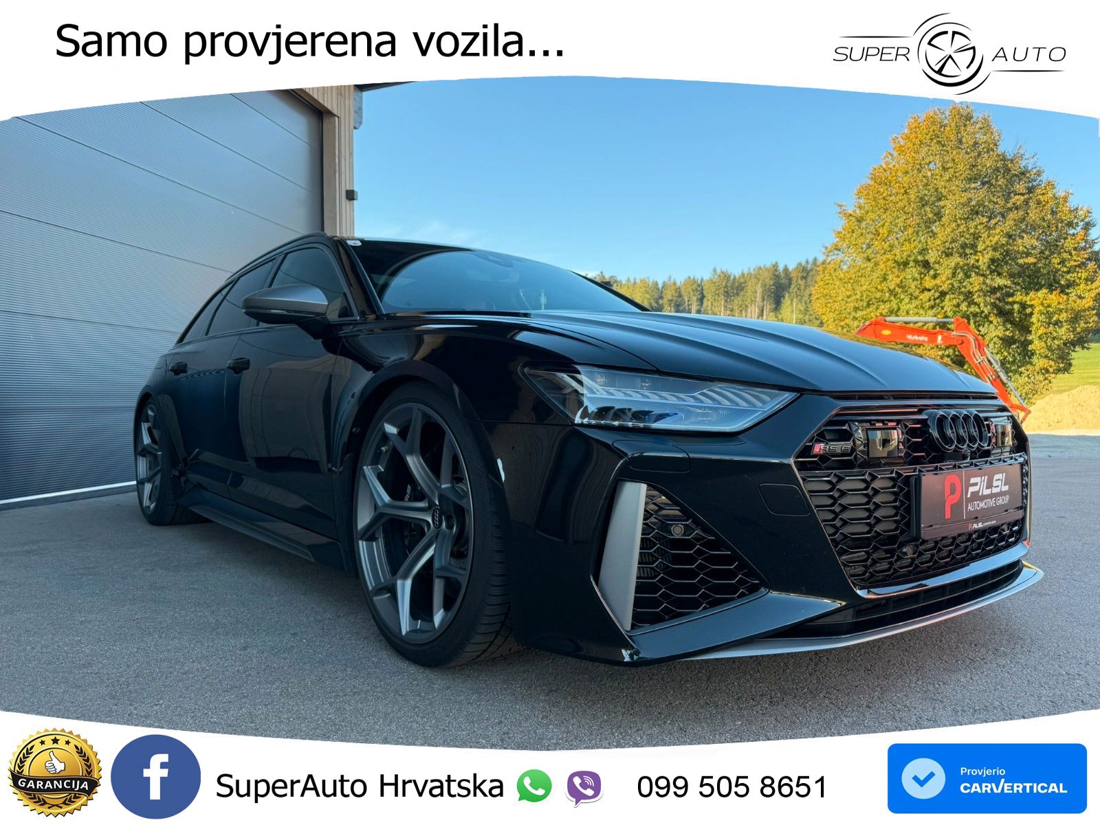 Audi RS6 Avant 4.0 TFSI V8 performance (630 KS)  quattro tiptronic ZRAČNI+ACC+GR SJED+KAM+PANO