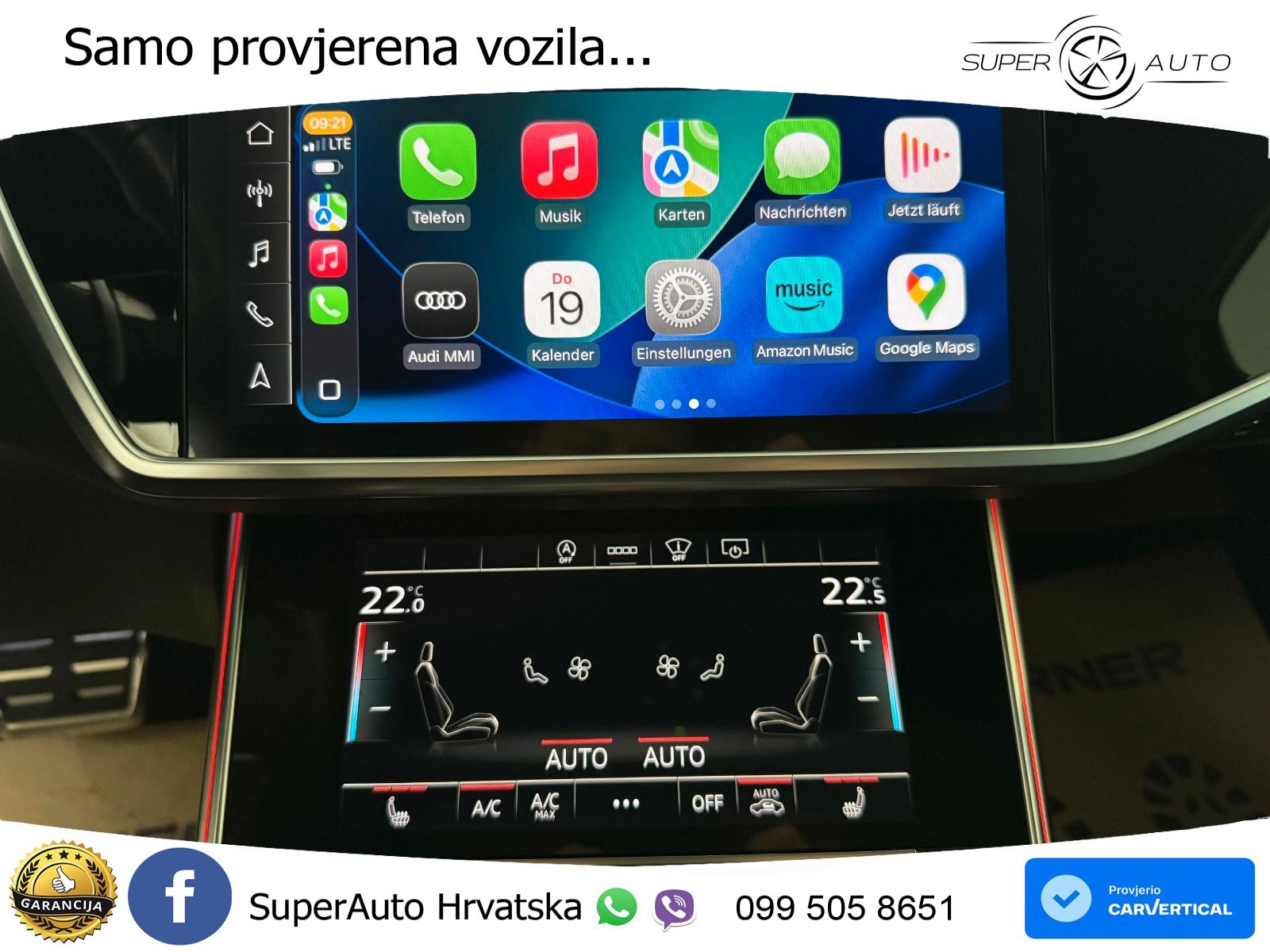 Audi RS6 Avant 4.0 TFSI V8 performance (630 KS)  quattro tiptronic ZRAČNI+ACC+GR SJED+KAM+PANO