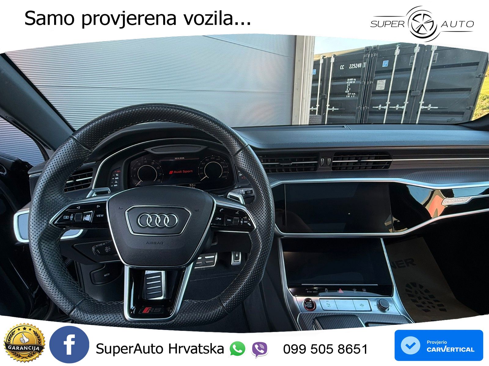 Audi RS6 Avant 4.0 TFSI V8 performance (630 KS)  quattro tiptronic ZRAČNI+ACC+GR SJED+KAM+PANO