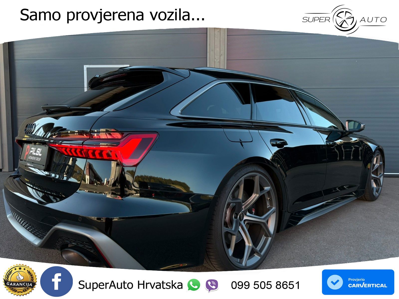 Audi RS6 Avant 4.0 TFSI V8 performance (630 KS)  quattro tiptronic ZRAČNI+ACC+GR SJED+KAM+PANO