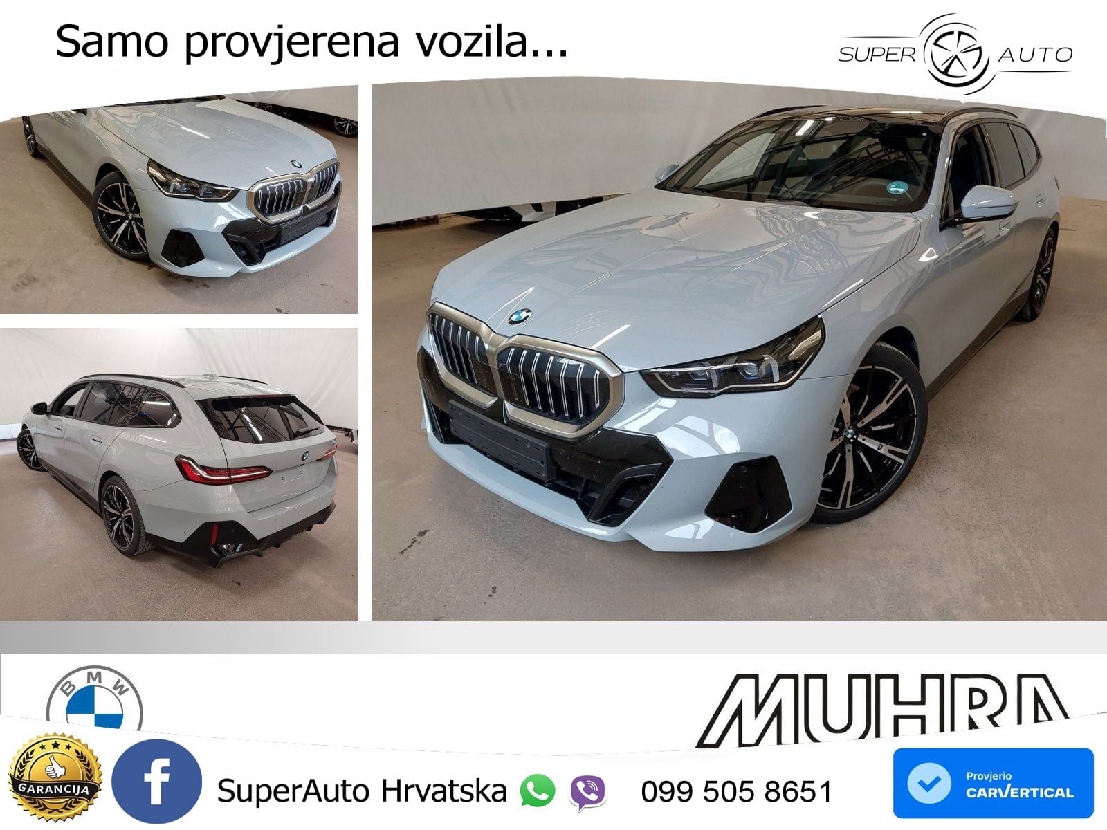 BMW 520d Touring (197 KS) Steptronic M Sport ACC+HEAD+4xGR SJED+360+PANO