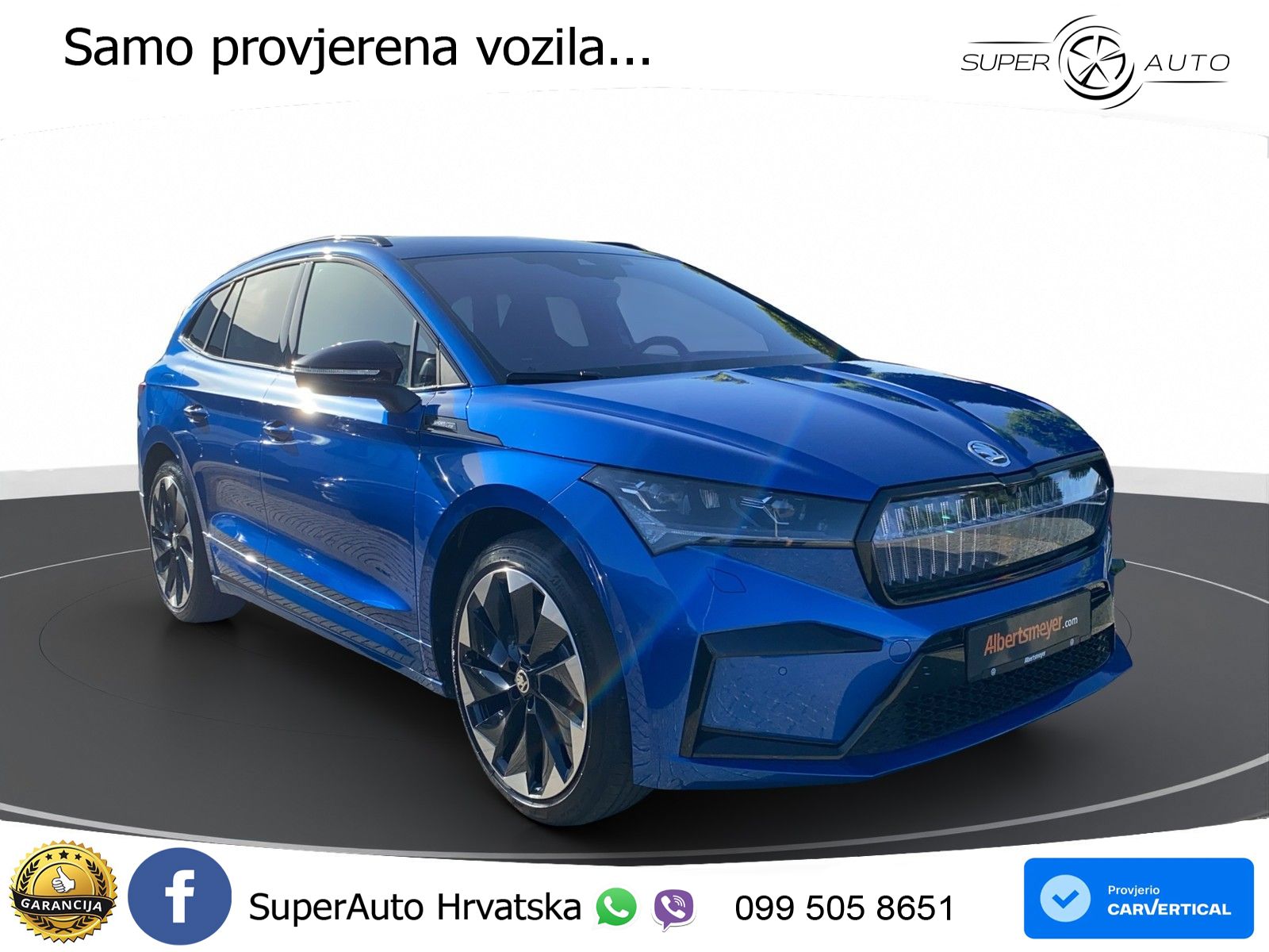 Škoda Enyaq iV 80x 82 kWh (265 KS) AWD SportLine LED+GR SJED+ACC