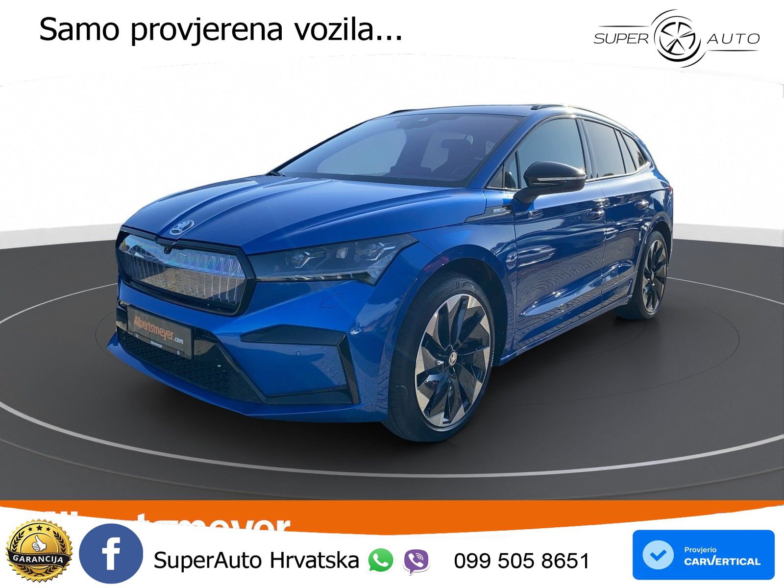 Škoda Enyaq iV 80x 82 kWh (265 KS) AWD SportLine LED+GR SJED+ACC