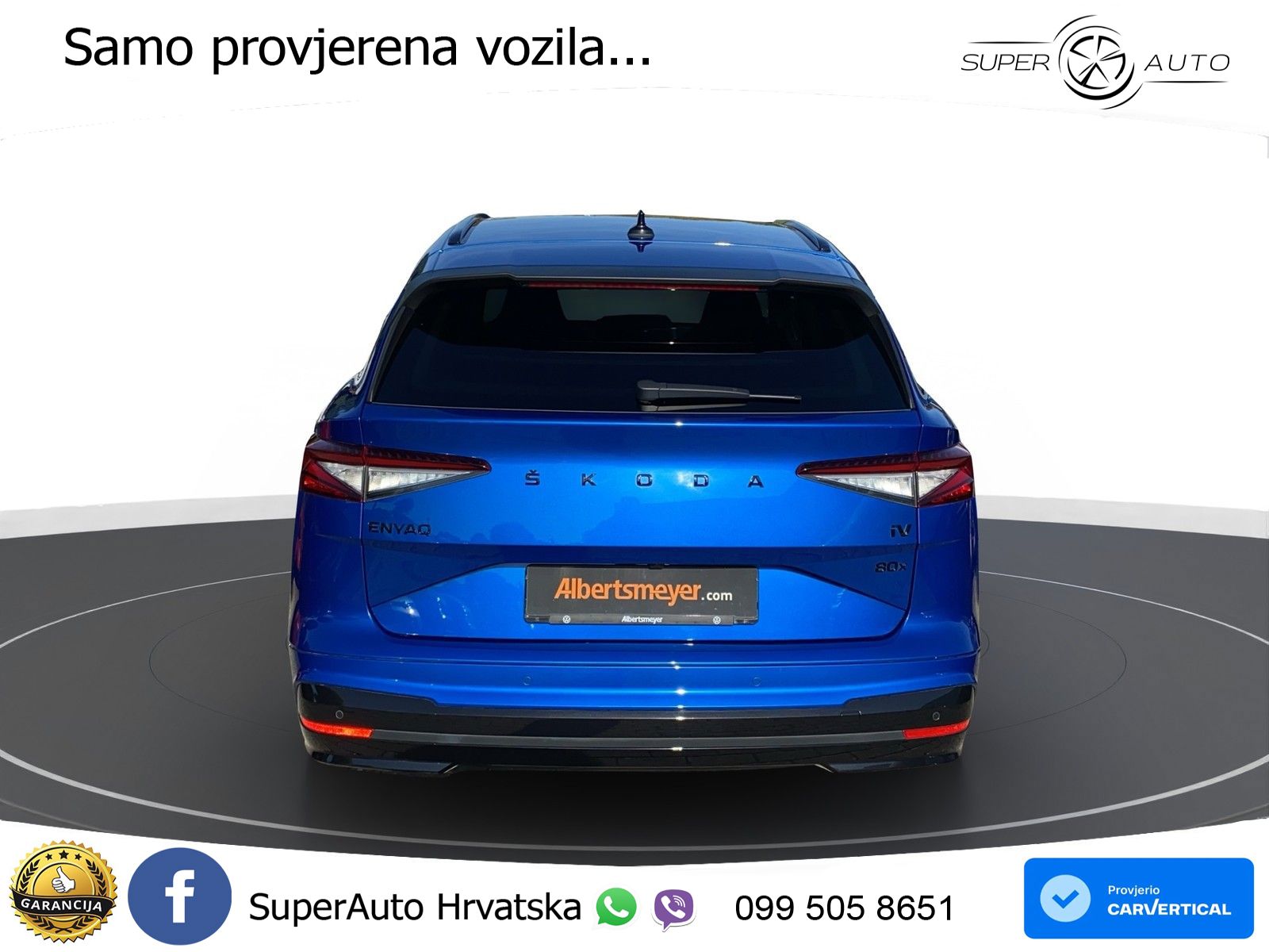 Škoda Enyaq iV 80x 82 kWh (265 KS) AWD SportLine LED+GR SJED+ACC