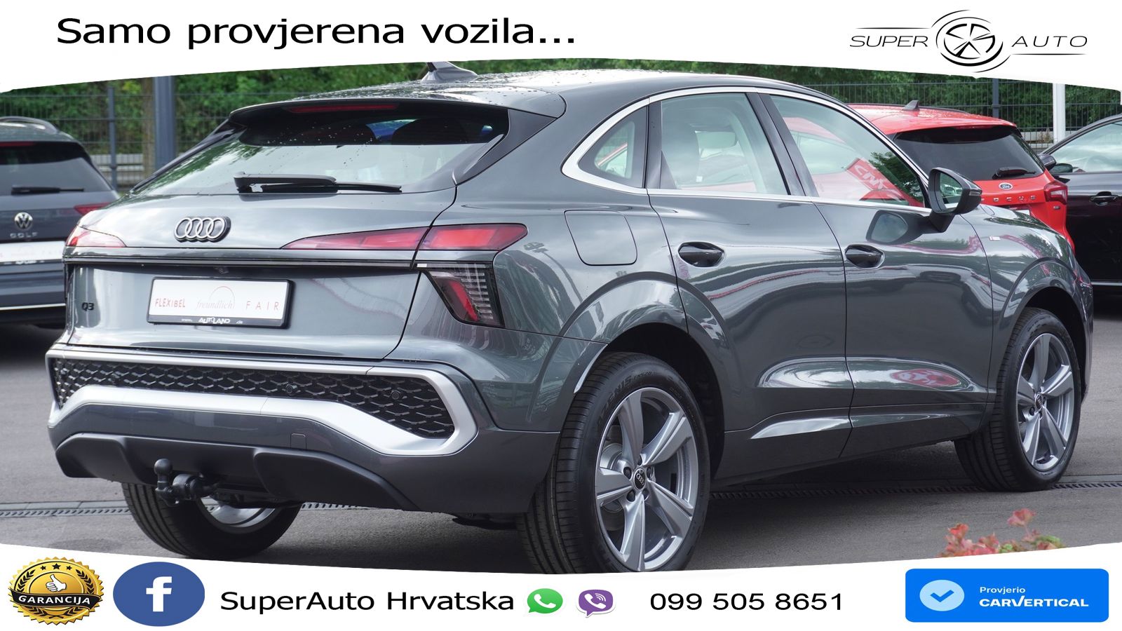 Audi Q3 III Sportback 1.5 TFSI (150 KS) S tronic S line LED+GR SJED+ACC