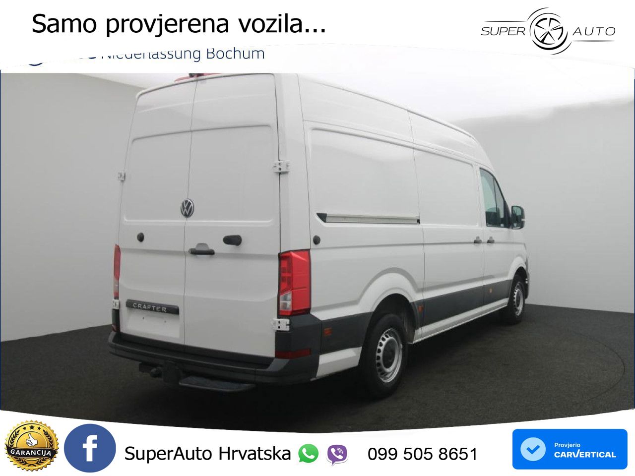 Volkswagen Crafter Kasten mittel Sitzhzg. Navi Klima Kamera 140 KS