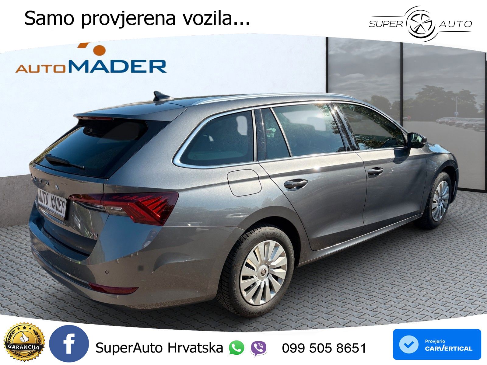 Škoda Octavia Combi 2.0 TDI (150 KS) 4x4 DSG LED+GR SJED+ACC