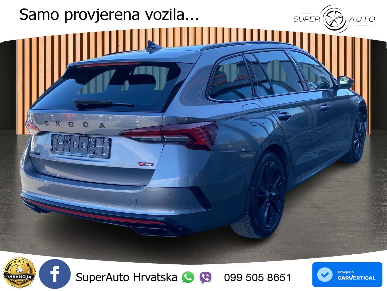 Škoda Octavia Combi RS 2.0 TSI (265 KS) DSG MATRIX+GR SJED+KAM