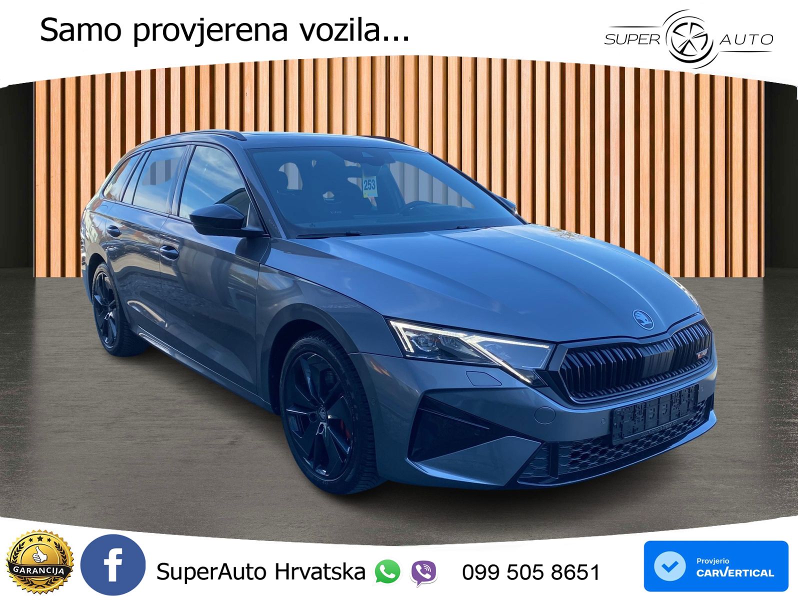 Škoda Octavia Combi RS 2.0 TSI (265 KS) DSG MATRIX+GR SJED+KAM