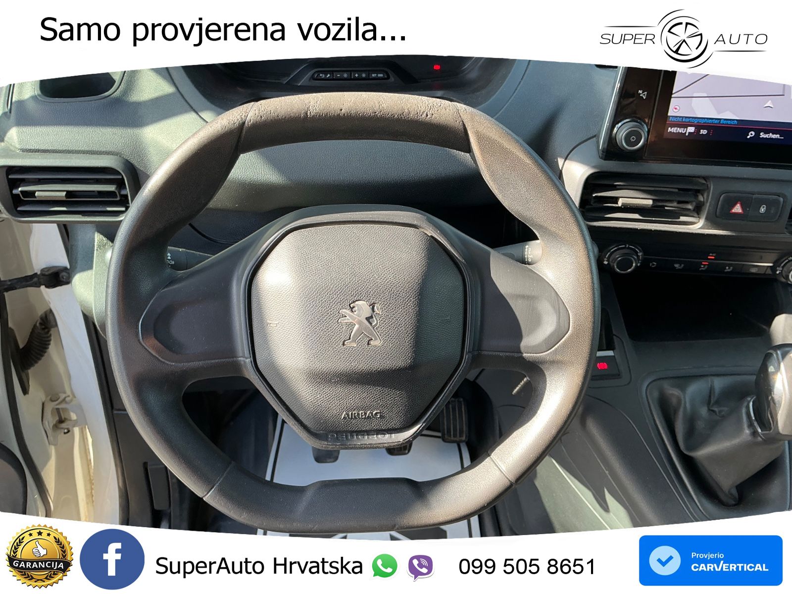 Peugeot Partner 1.5 BlueHDi 100 L1 GripControl,Nav,3 Sit 101 KS