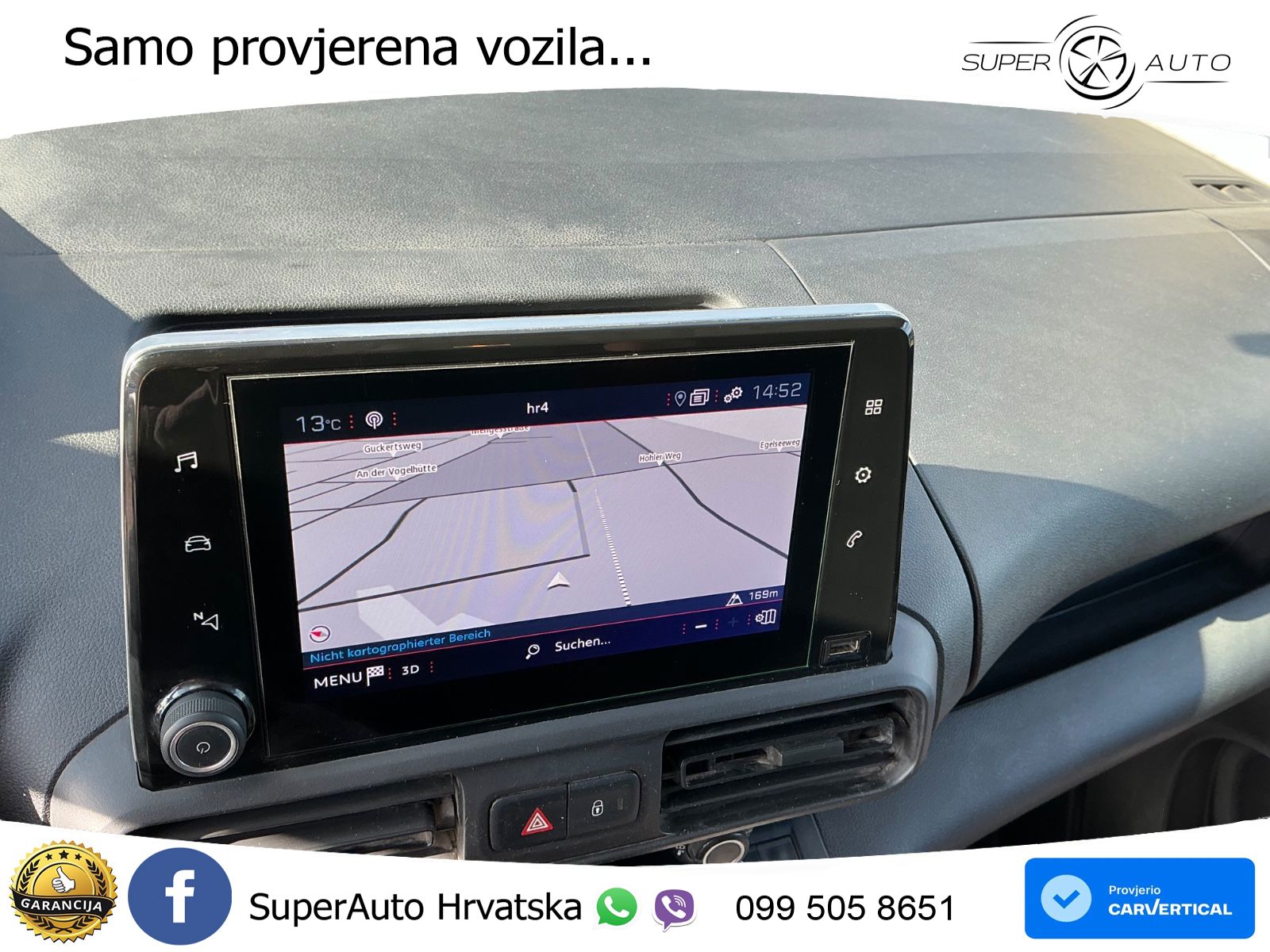 Peugeot Partner 1.5 BlueHDi 100 L1 GripControl,Nav,3 Sit 101 KS