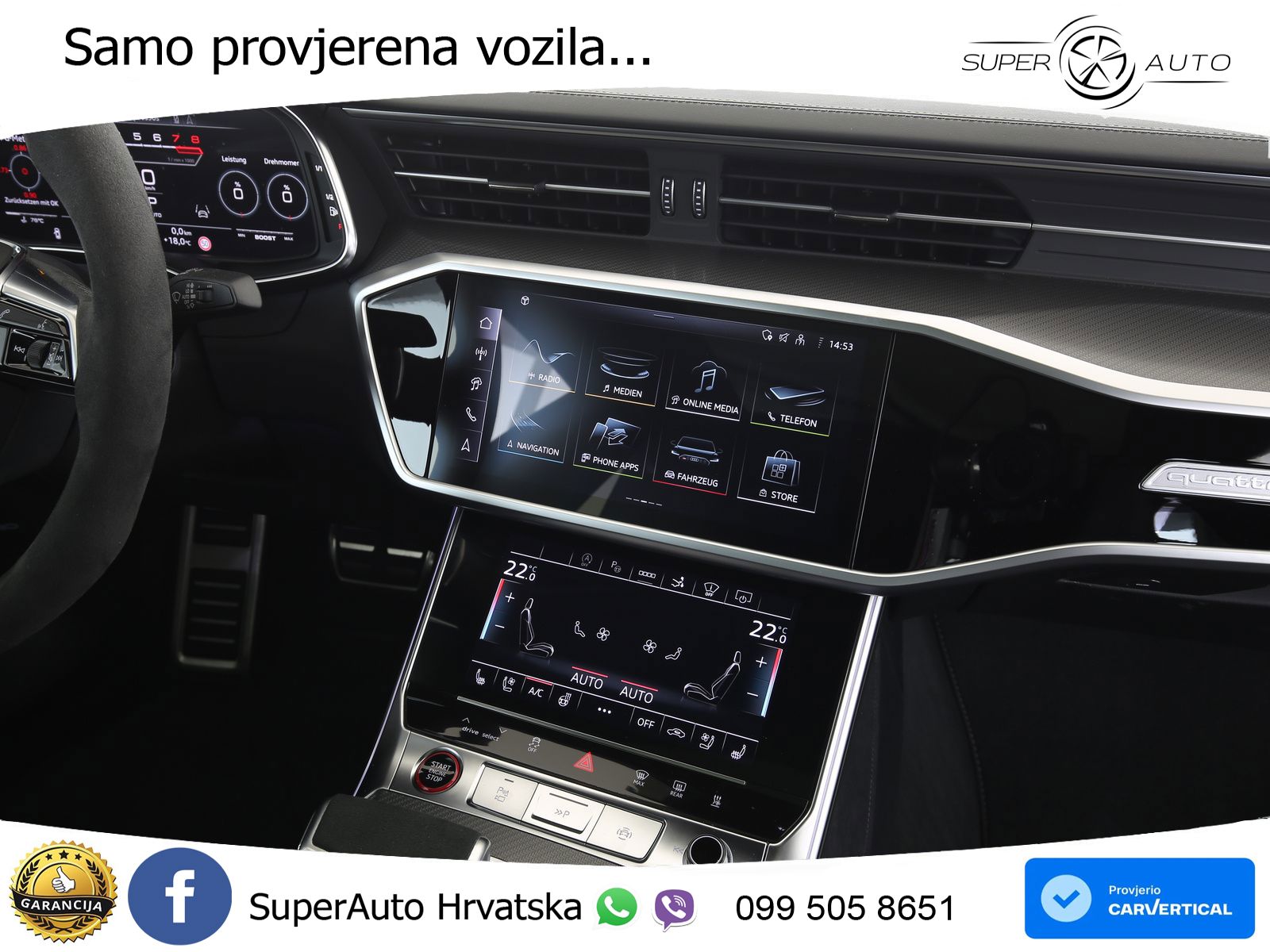 Audi RS7 4.0 TFSI V8 (600 KS) quattro tiptronic MATRIX+GR SJED+KAM