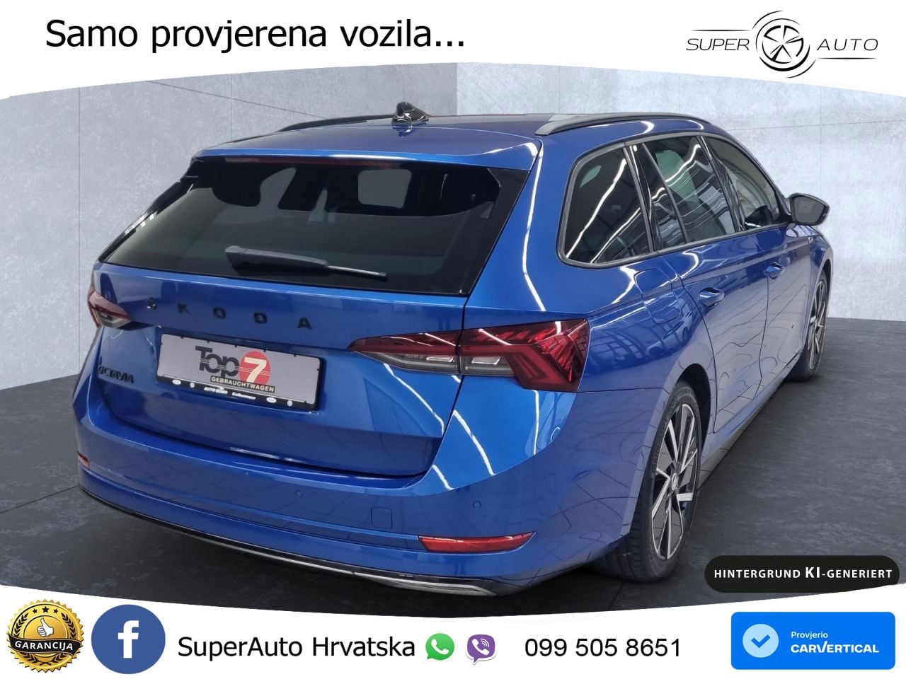 Škoda Octavia Combi 2.0 TDI (150 KS) DSG SportLine LED+GR SJED+ACC