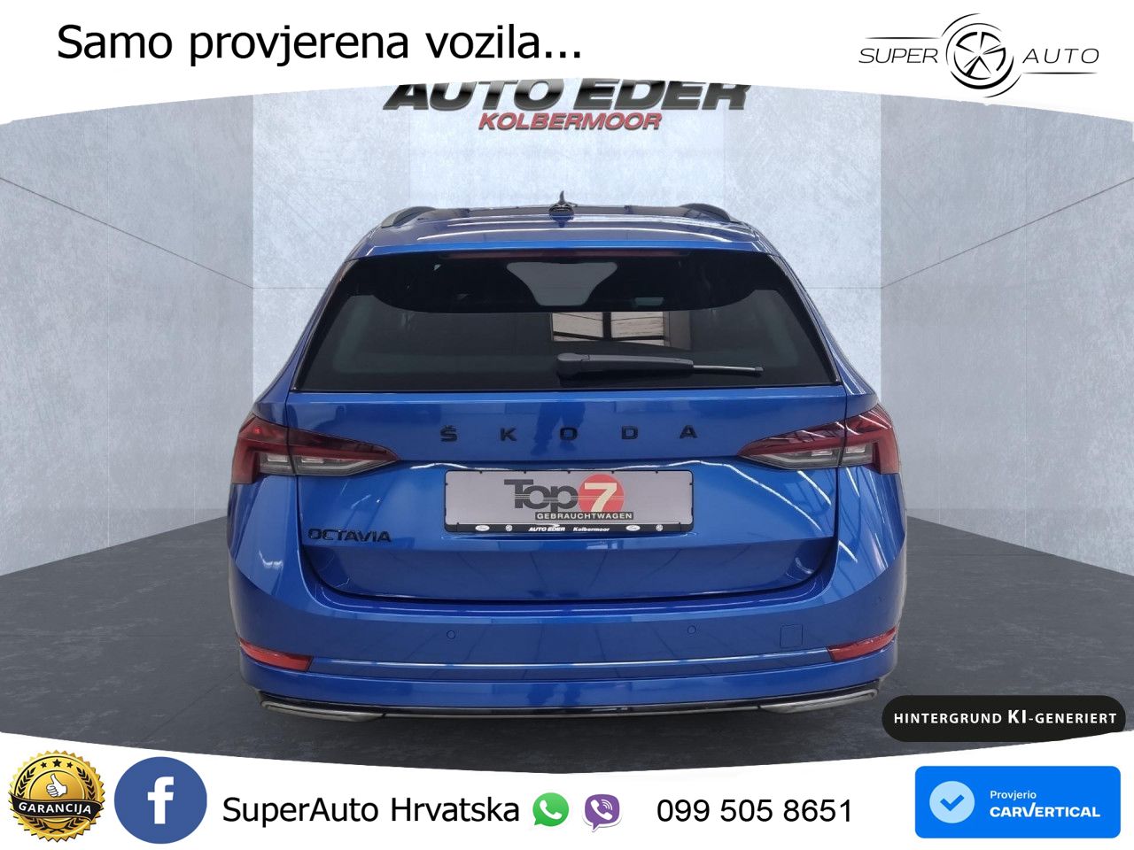 Škoda Octavia Combi 2.0 TDI (150 KS) DSG SportLine LED+GR SJED+ACC