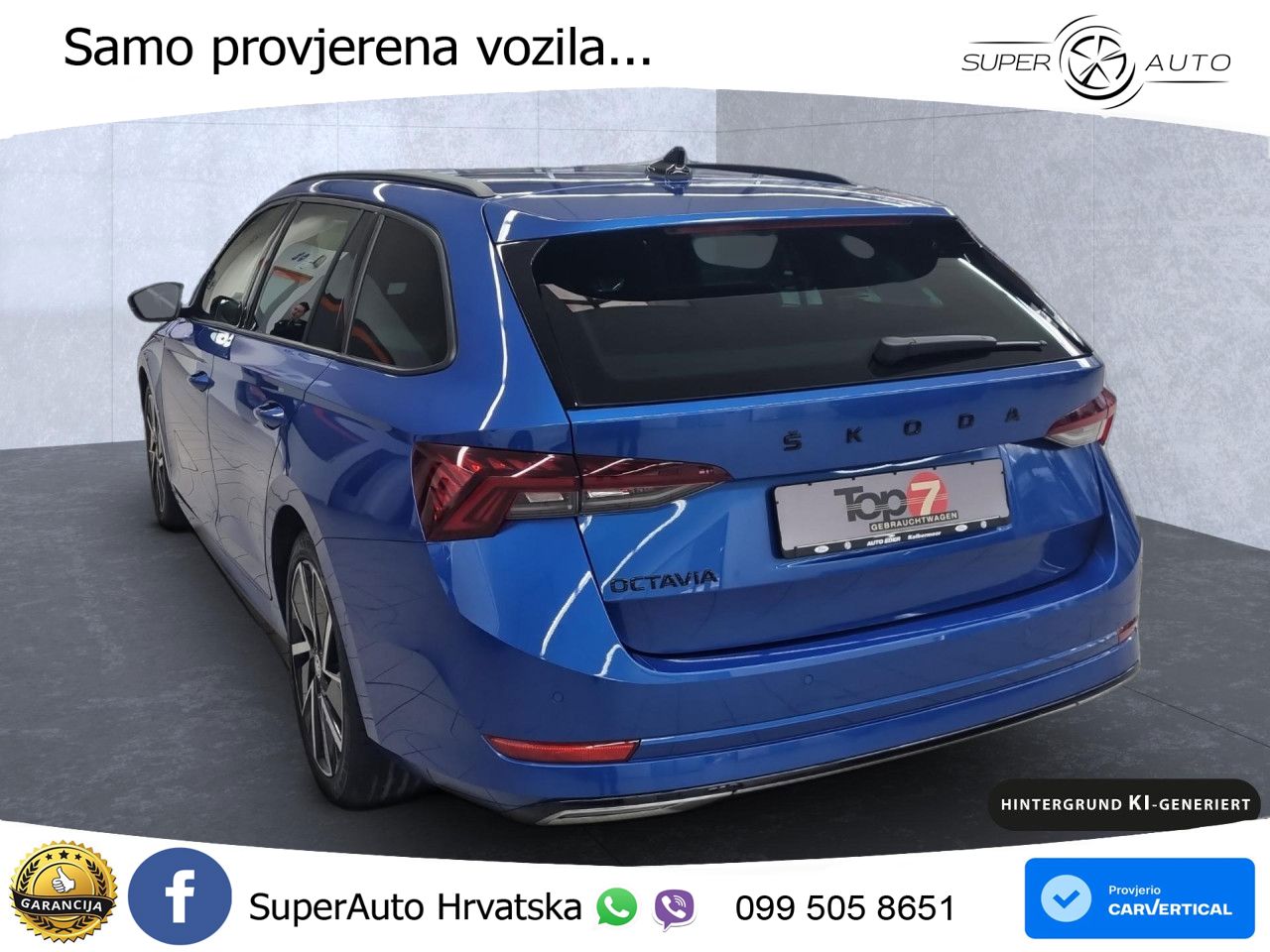 Škoda Octavia Combi 2.0 TDI (150 KS) DSG SportLine LED+GR SJED+ACC