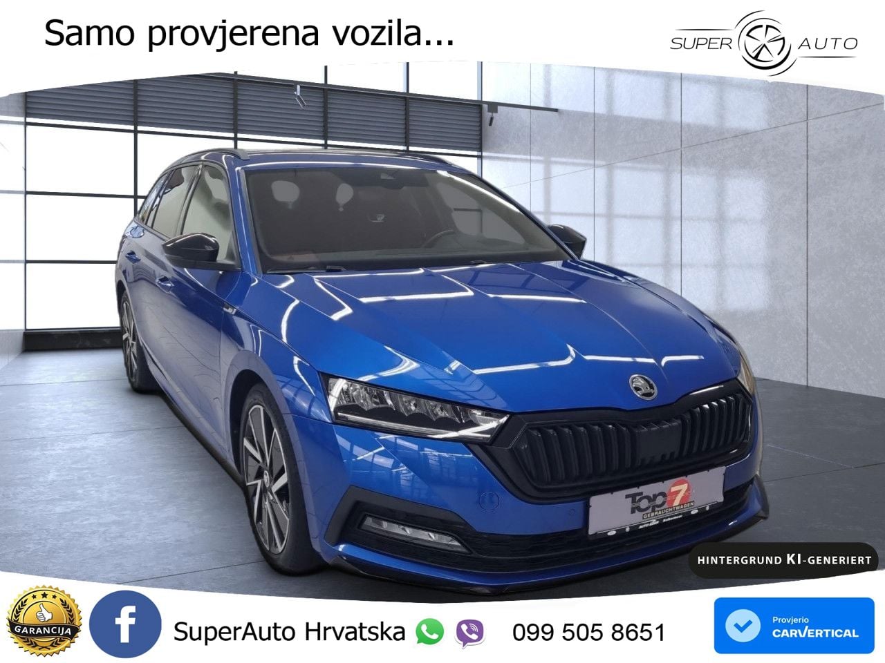 Škoda Octavia Combi 2.0 TDI (150 KS) DSG SportLine LED+GR SJED+ACC