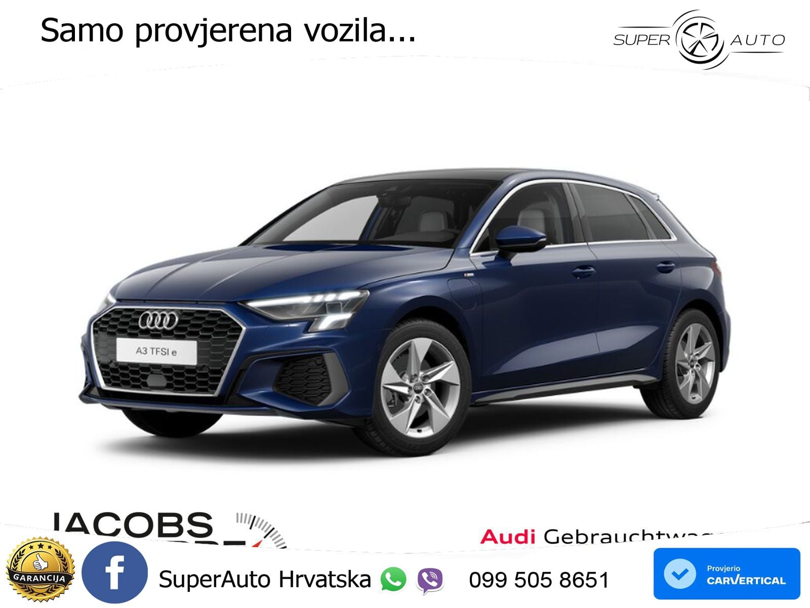 Audi A3 40 TFSIe (204 KS) S tronic S line LED+GR SJED+ACC