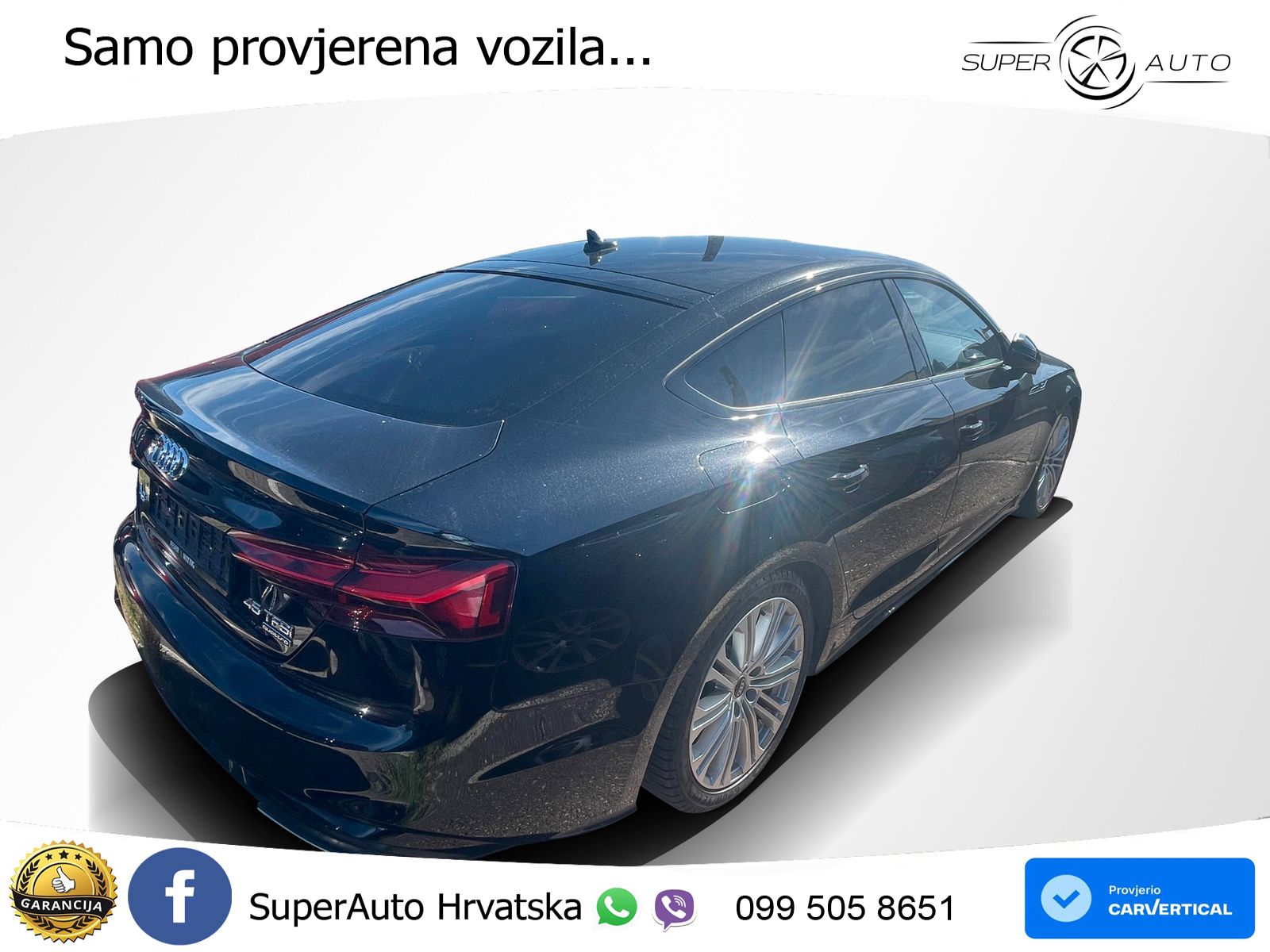 Audi A5 Sportback 45 TFSI (265 KS) quattro S tronic S line MATRIX+GR SJED+KAM