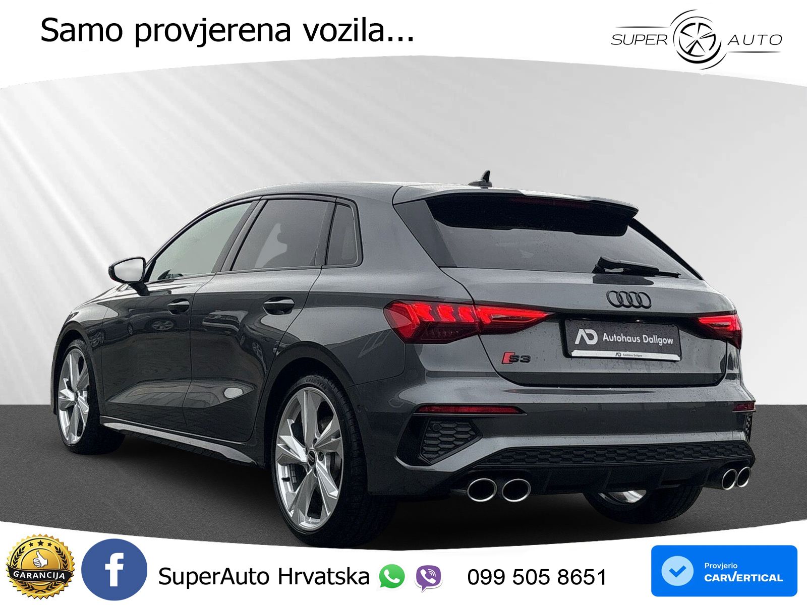 Audi S3 2.0 TFSI (310 KS) quattro S tronic MATRIX+GR SJED+KAM