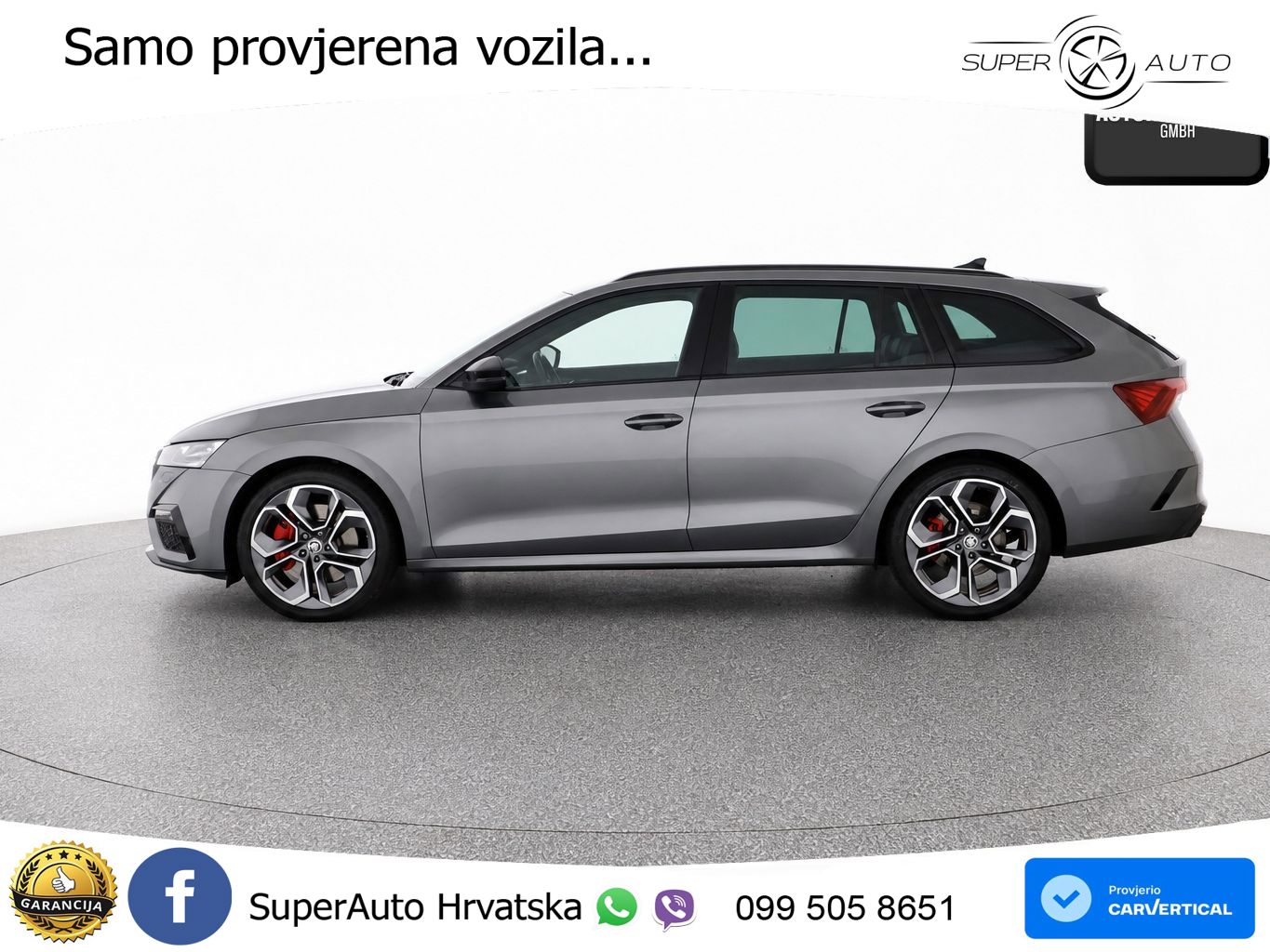 Škoda Octavia Combi RS 2.0 TSI (245 KS) DSG LED+GR SJED+ACC