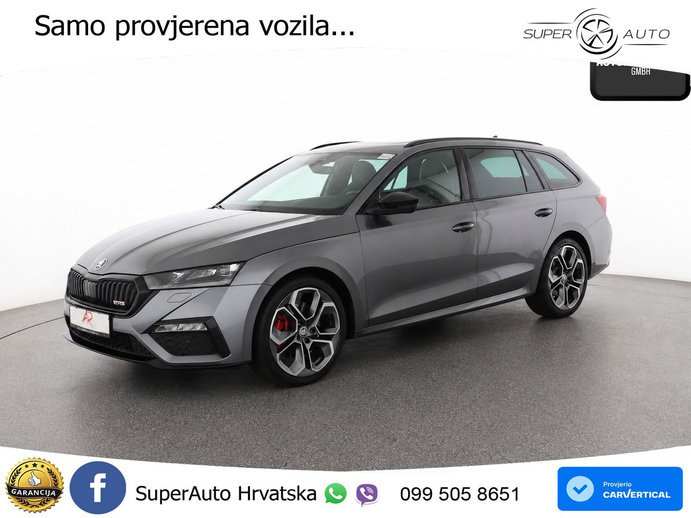 Škoda Octavia Combi RS 2.0 TSI (245 KS) DSG LED+GR SJED+ACC