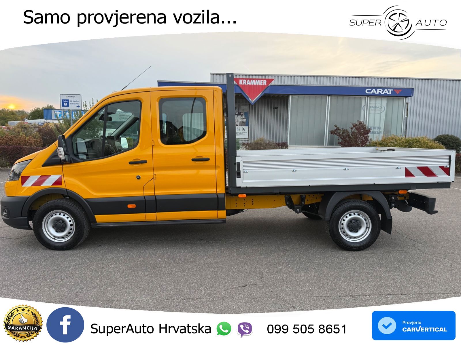 Ford Transit Pritsche 350 L3 DoKa *VOLL*NP: 62.000€* 165 KS
