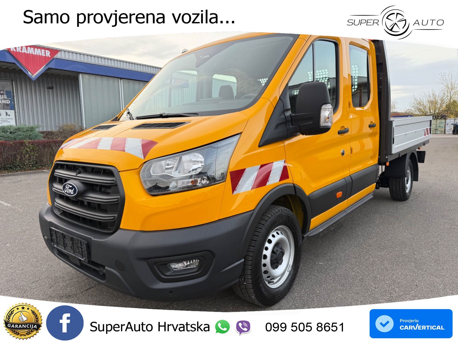 Ford Transit Pritsche 350 L3 DoKa *VOLL*NP: 62.000€* 165 KS