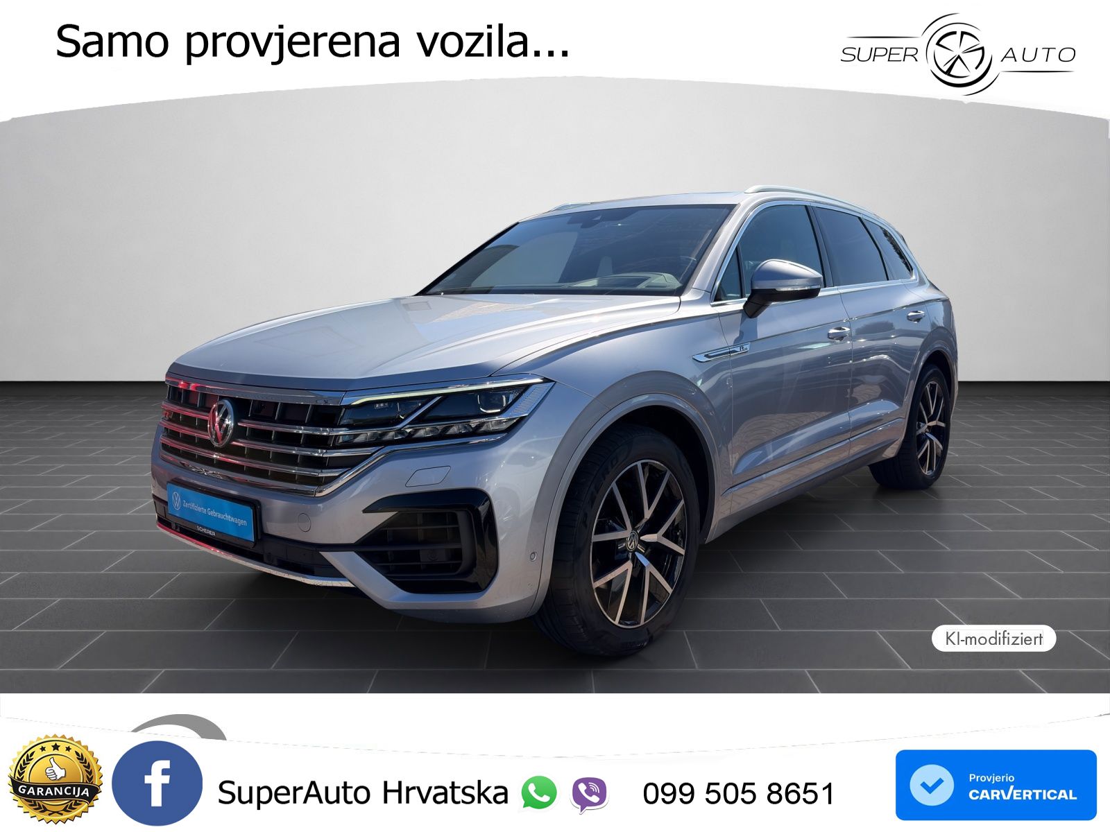 Volkswagen Touareg 3.0 V6 TDI (286 KS) 4MOTION Tiptronic R-Line ZRAČNI+ACC+GR SJED+KAM+PANO