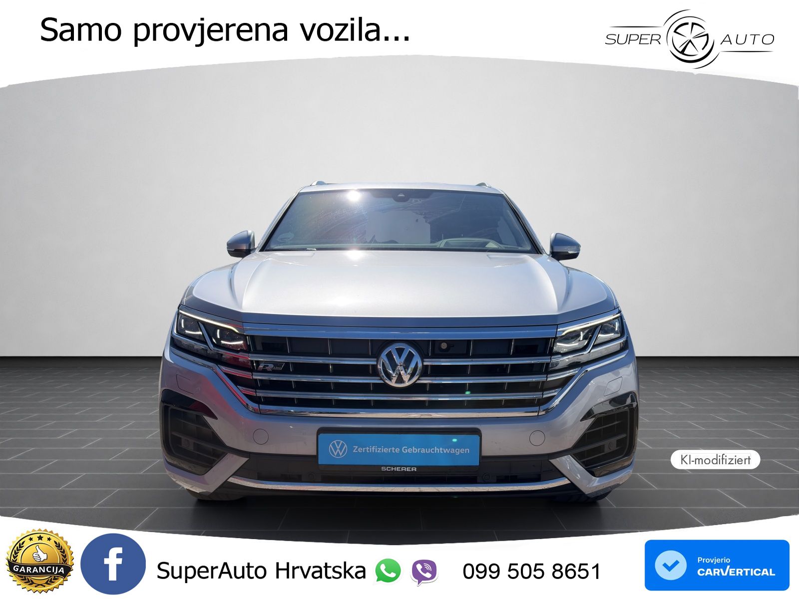 Volkswagen Touareg 3.0 V6 TDI (286 KS) 4MOTION Tiptronic R-Line ZRAČNI+ACC+GR SJED+KAM+PANO