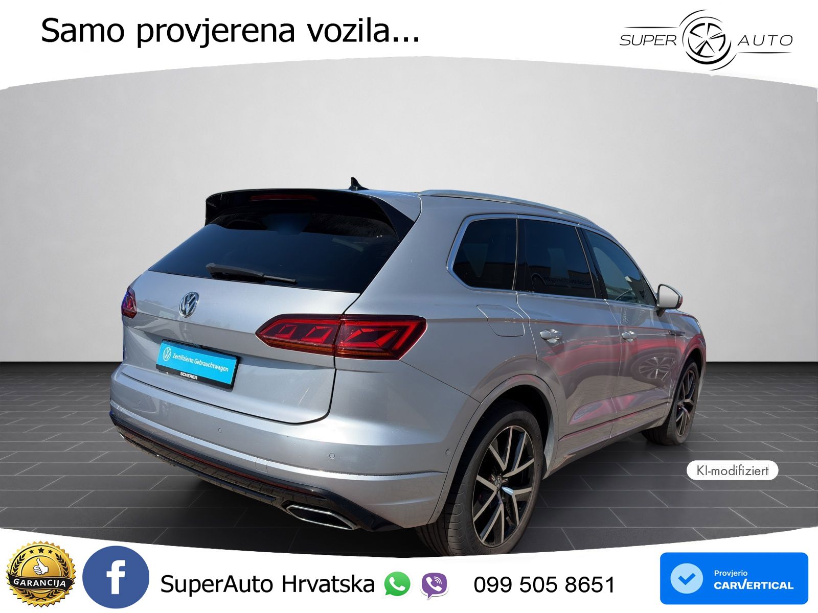 Volkswagen Touareg 3.0 V6 TDI (286 KS) 4MOTION Tiptronic R-Line ZRAČNI+ACC+GR SJED+KAM+PANO