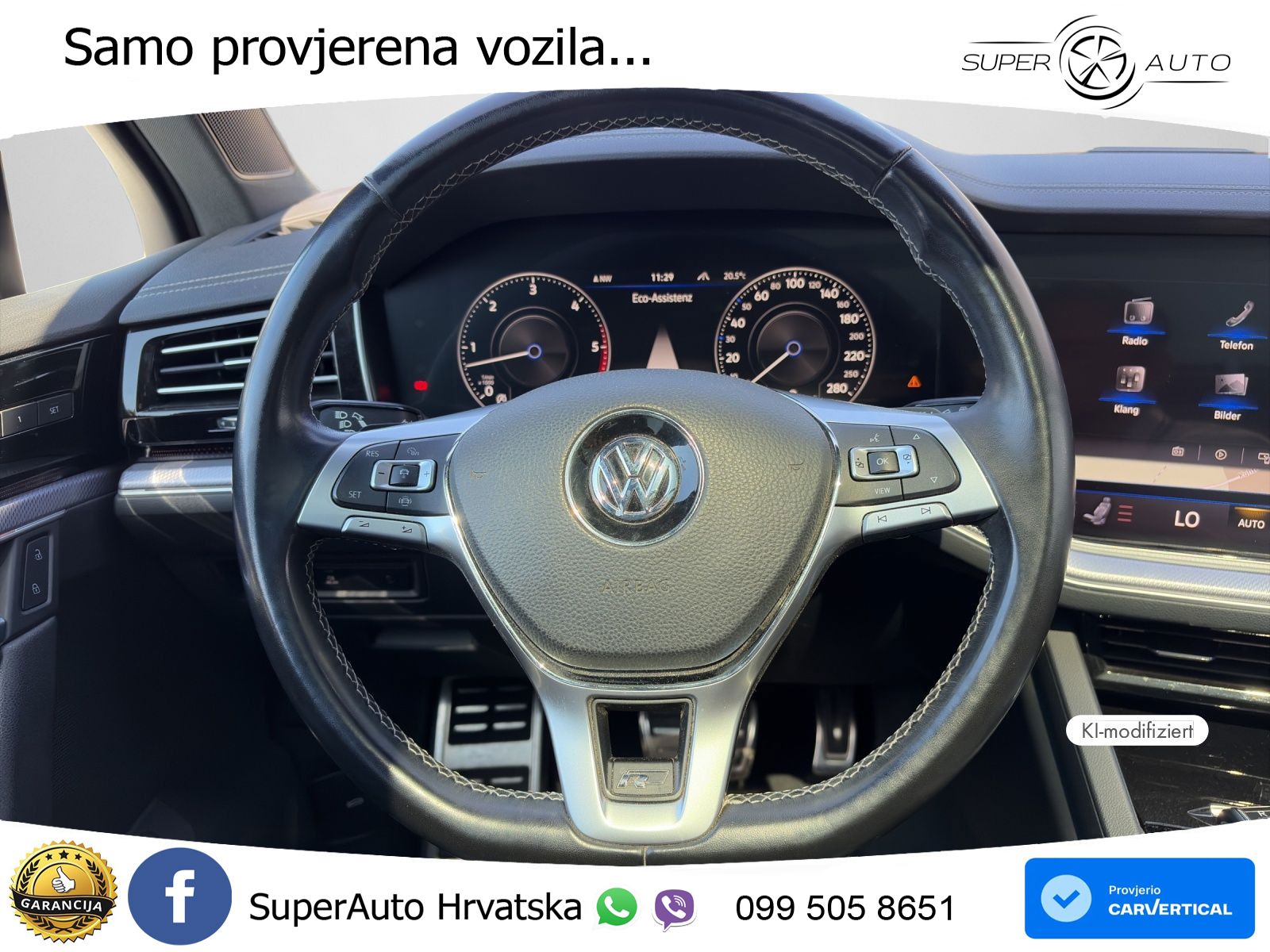 Volkswagen Touareg 3.0 V6 TDI (286 KS) 4MOTION Tiptronic R-Line ZRAČNI+ACC+GR SJED+KAM+PANO