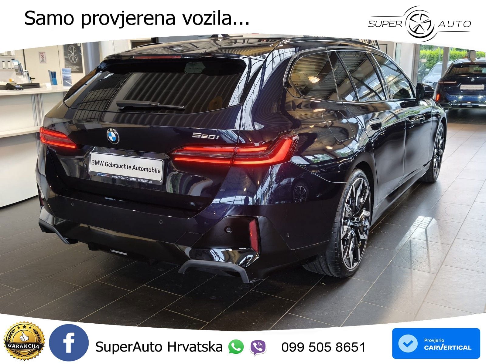 BMW 520i Touring (208 KS) Steptronic M Sport ACC+HEAD+GR SJED+360+PANO