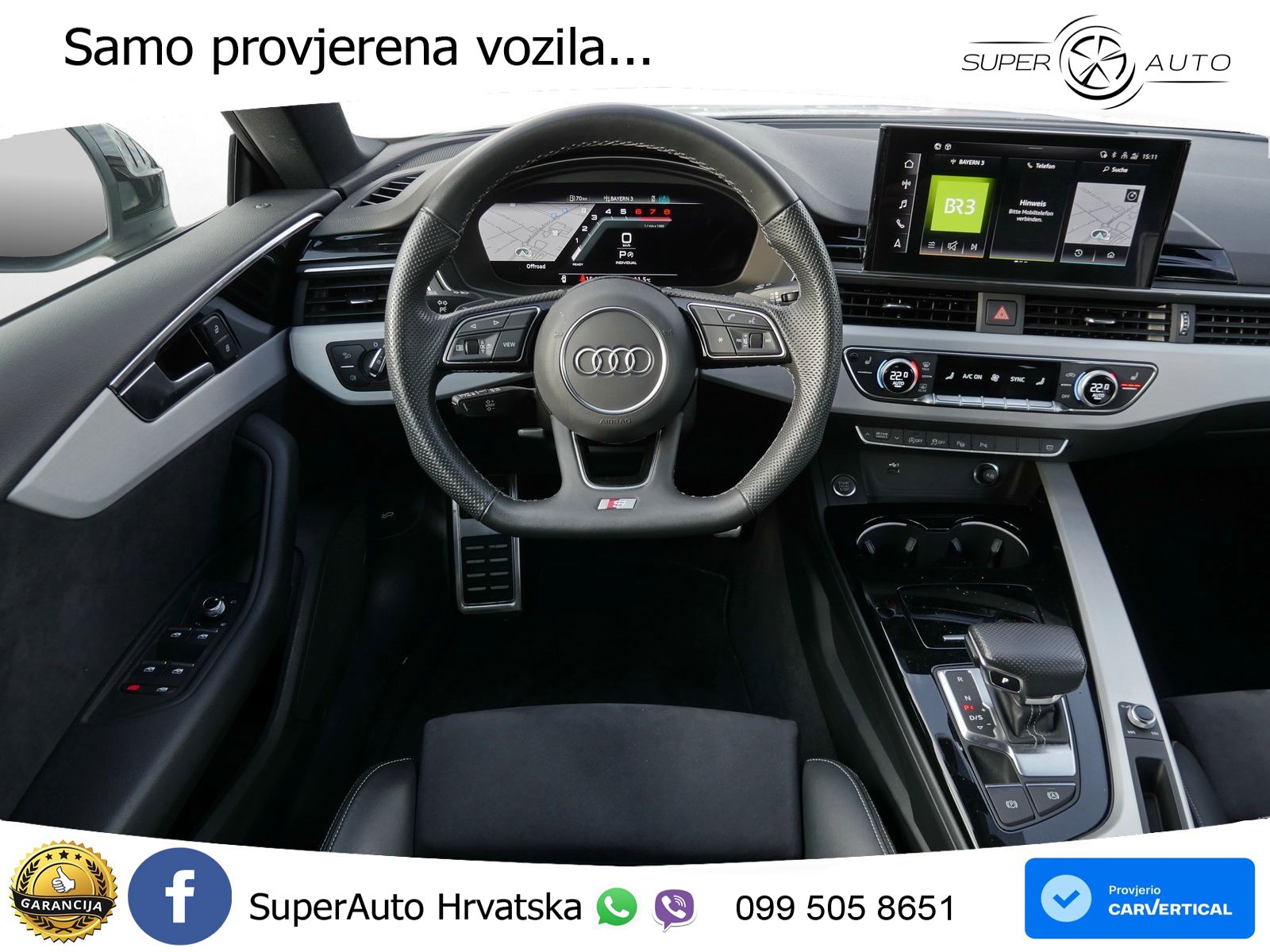 Audi A5 Sportback  40 TFSI (204 KS) quattro S tronic S line MATRIX+GR SJED+KAM