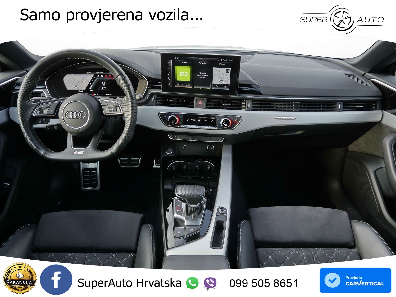 Audi A5 Sportback  40 TFSI (204 KS) quattro S tronic S line MATRIX+GR SJED+KAM