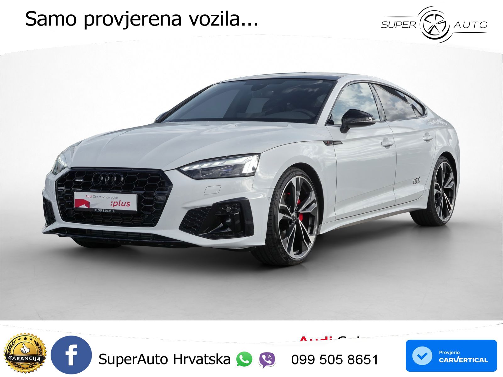 Audi A5 Sportback  40 TFSI (204 KS) quattro S tronic S line MATRIX+GR SJED+KAM